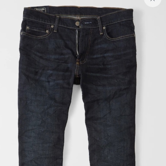 ABERCROMBIE and fitch Signature Stretch Denim dark in size 28 x 28 - Picture 2 of 5